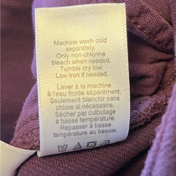 Coldwater Creek Dark Raspberry Knit Pull On Jeans Women’s 14P - Picture 10 of 10